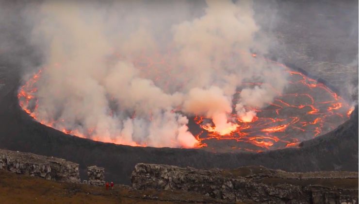 terremoto vulcano gas