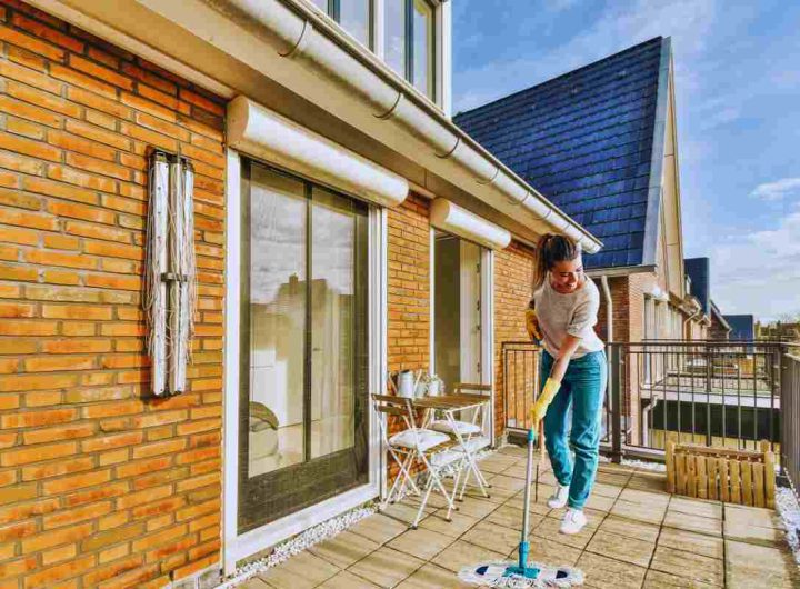 il trucco per la pulizia delle piastrelle balcone