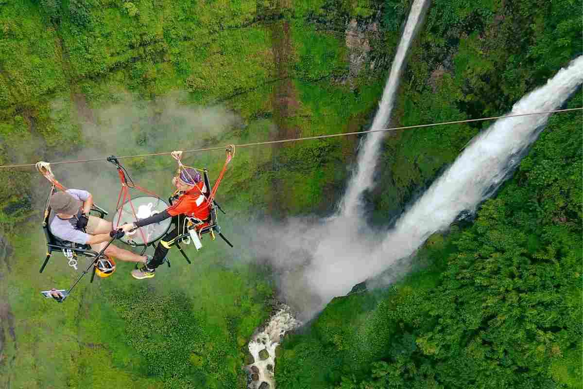 caffè cascata metri