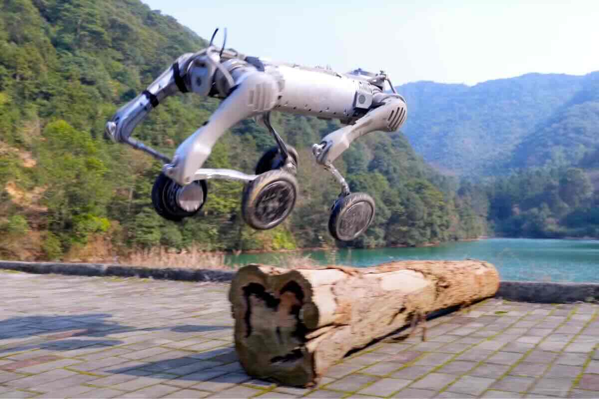 cane robot acrobata