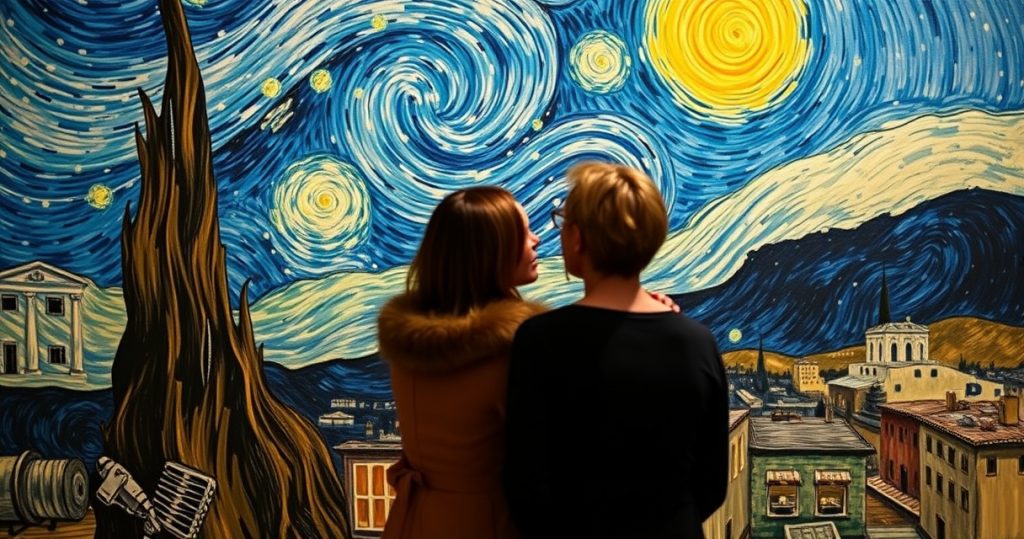 "Documentario 'Poeti e Amanti' su Van Gogh: esplora la vita e l'arte del maestro olandese al cinema."